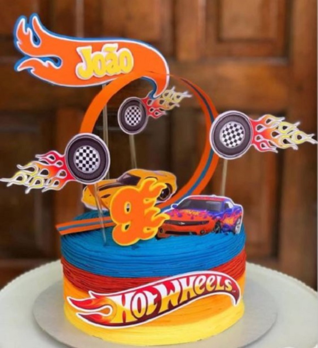 Studio/pdf Arquivo de Corte Topo de Bolo Hot Wheels -003 - Imagem 2
