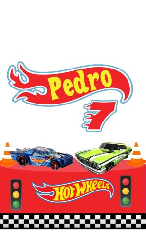 Arquivo de Corte Topo de Bolo Hot Wheels 01