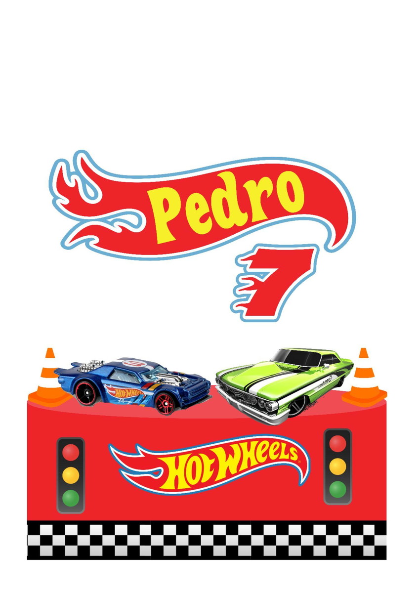 Arquivo de Corte Topo de Bolo Hot Wheels 03