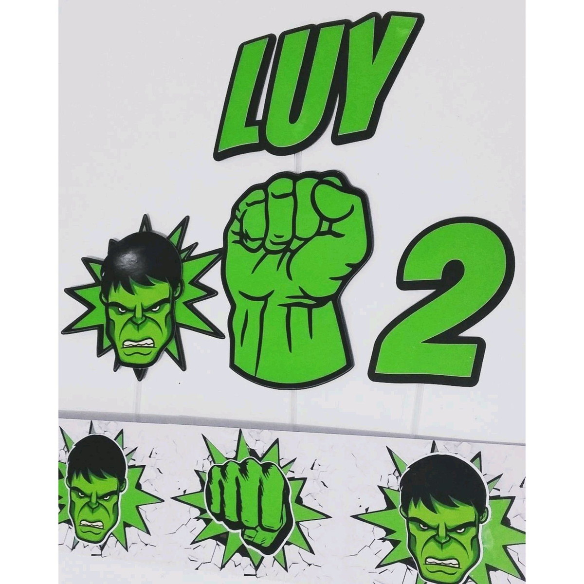 ARQUIVO DE CORTE TOPO DE BOLO HULK #11244
