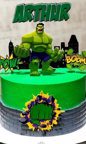 Arquivo de Corte Topo de Bolo Hulk A2