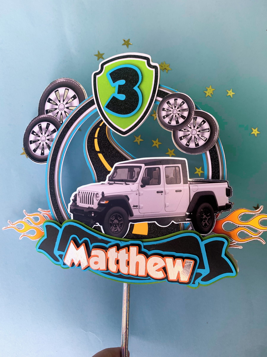 Arquivo de Corte Topo de Bolo Jeep