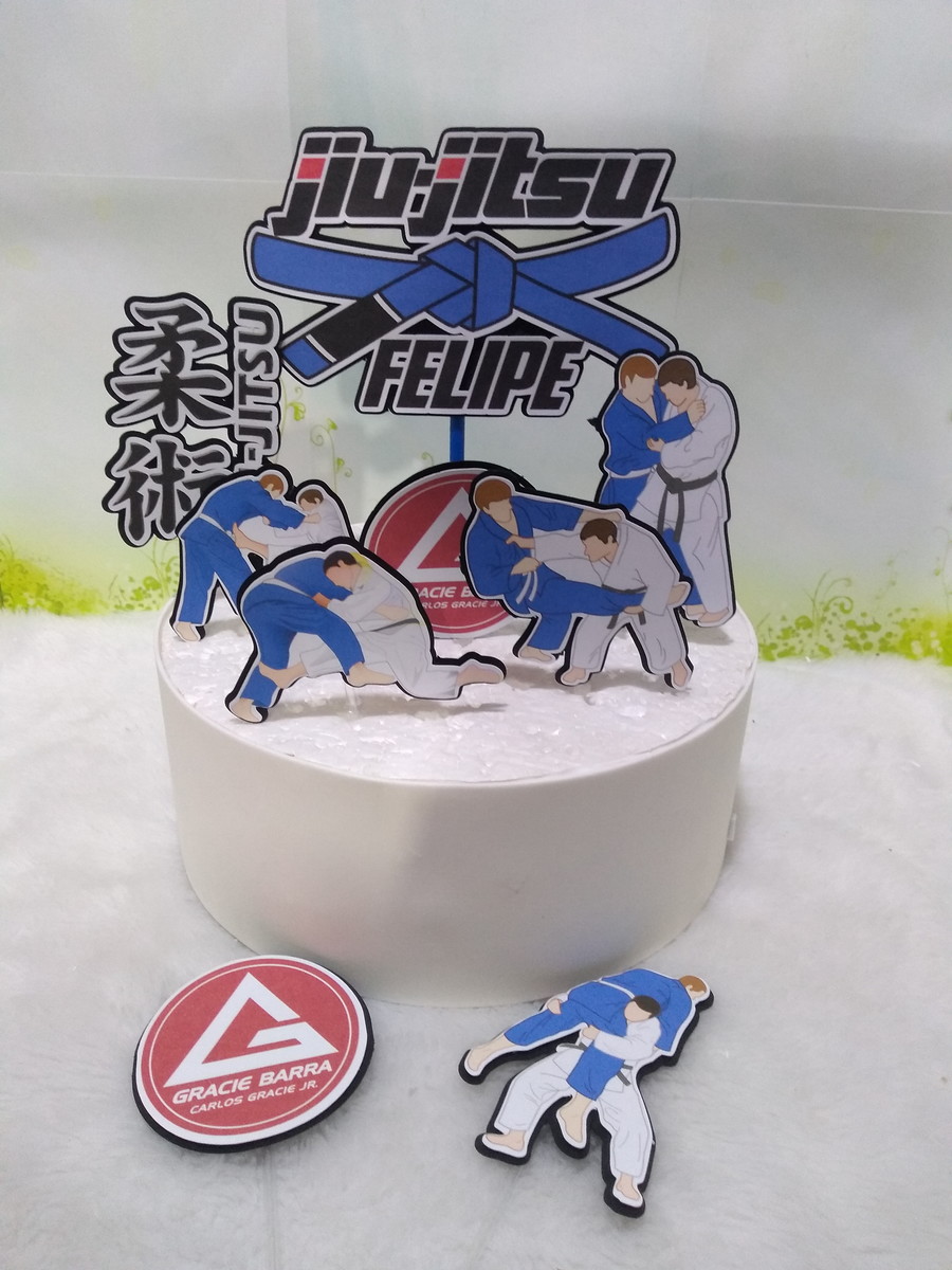 Arquivo de Corte Topo de Bolo Jiu Jitsu 01 (Studio) - Imagem 2