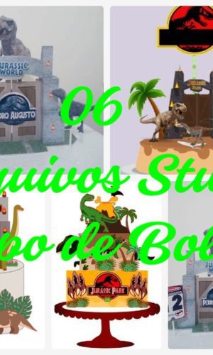 Arquivo de Corte Topo de Bolo - Jurassic Park