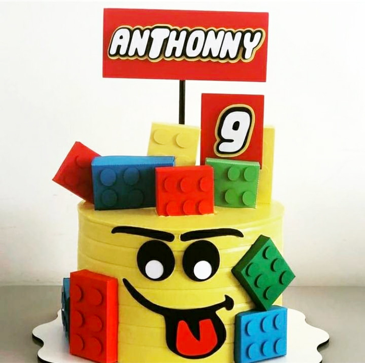 Arquivo De Corte Topo De Bolo Lego -003