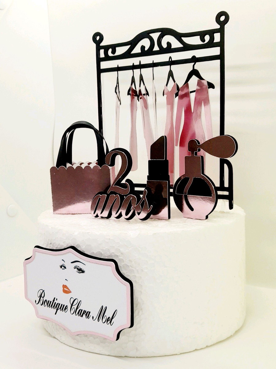 Arquivo De Corte Topo De Bolo Loja / Boutique - Imagem 3