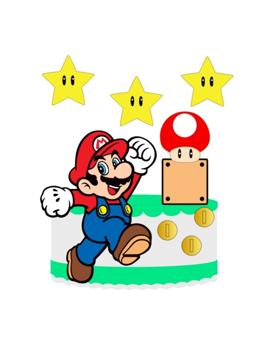 Arquivo de Corte Topo de Bolo Mario
