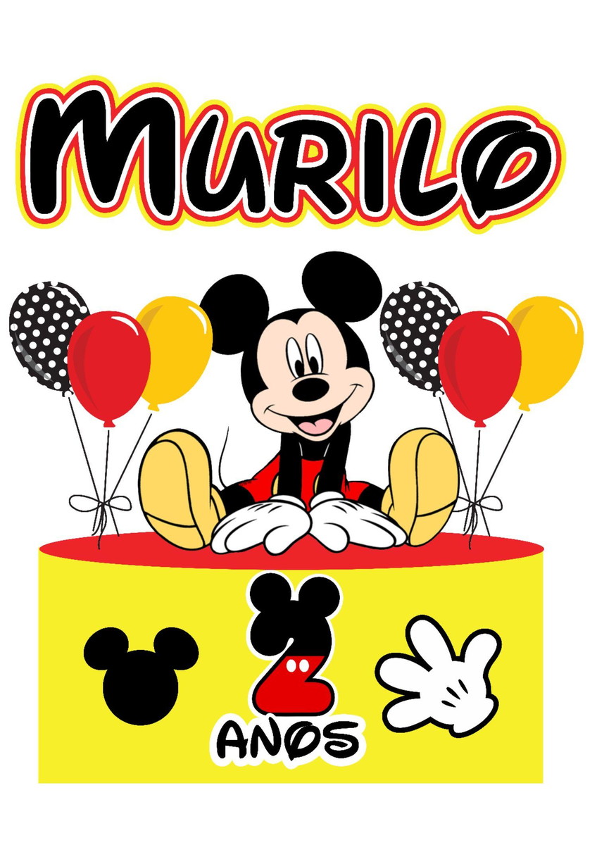 Arquivo de corte Topo de Bolo Mickey 01