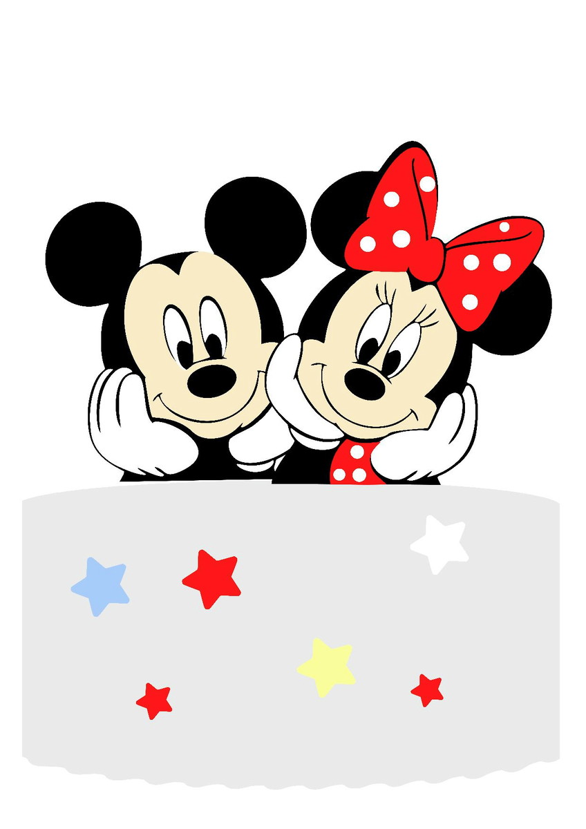 Arquivo de Corte Topo de Bolo Minnie e Mickey