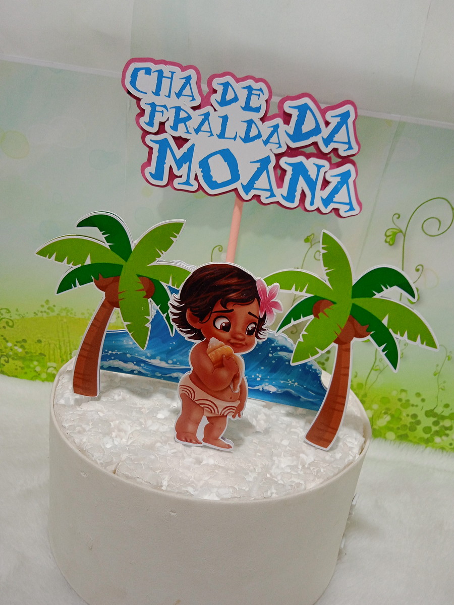 Arquivo De Corte Topo De Bolo Moana 07 (studio) - Imagem 2