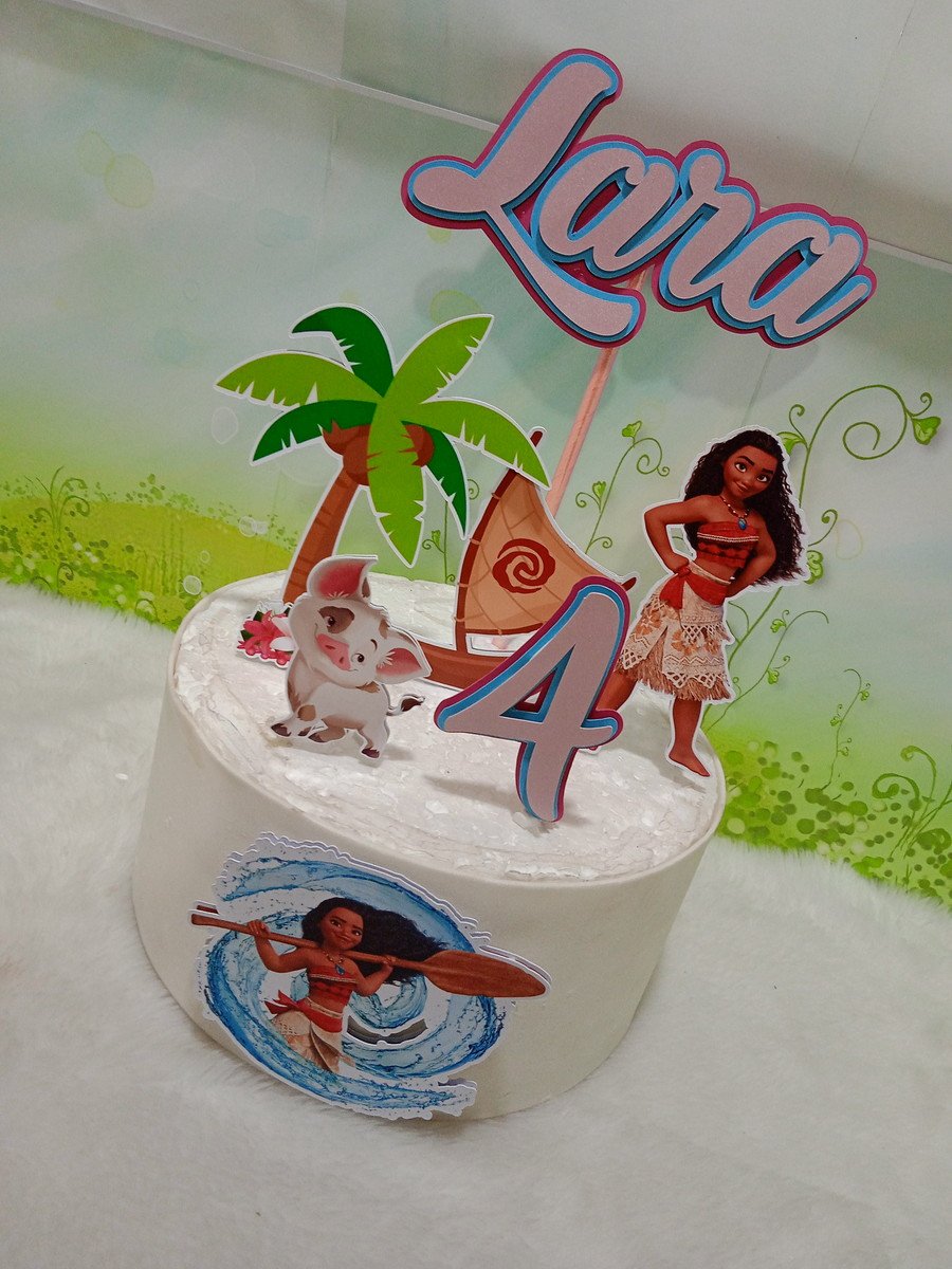 Arquivo De Corte Topo De Bolo Moana 08 (studio) - Imagem 3