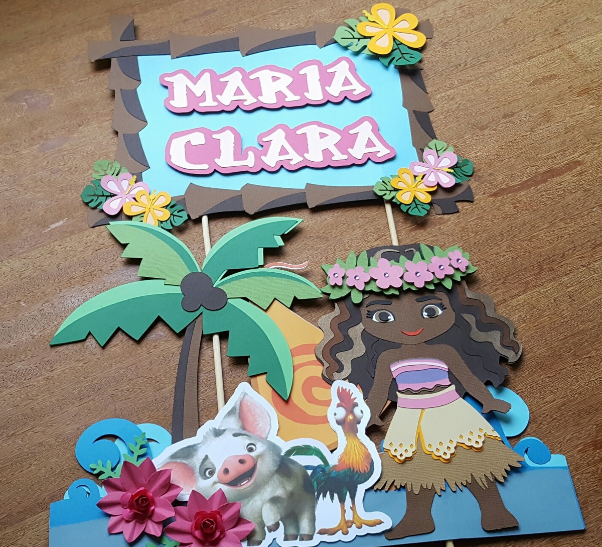 Arquivo de Corte - Topo de Bolo (Moana) 1