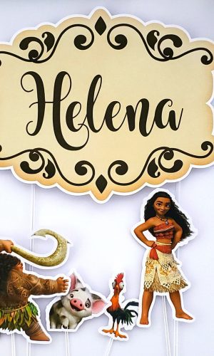 Arquivo de Corte - Topo de bolo Moana #12