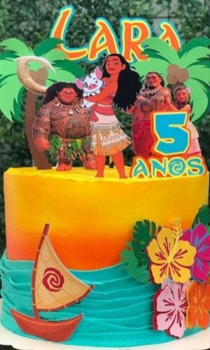 Arquivo De Corte Topo De Bolo Moana #2730 Studio