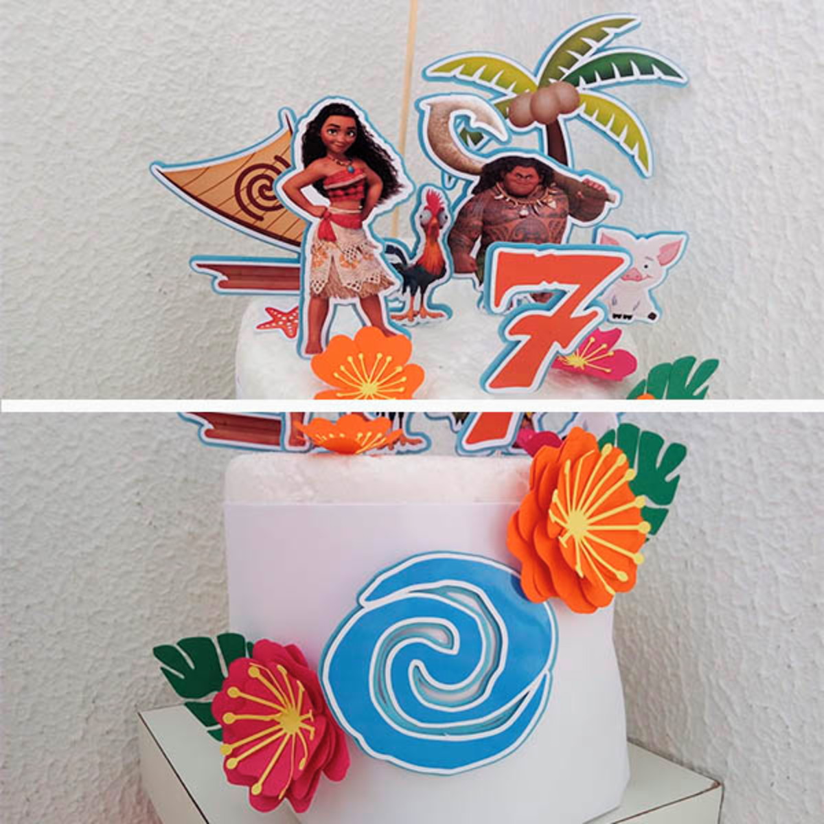 Arquivo de Corte Topo de Bolo e Kit Moana + BRINDE - Imagem 3