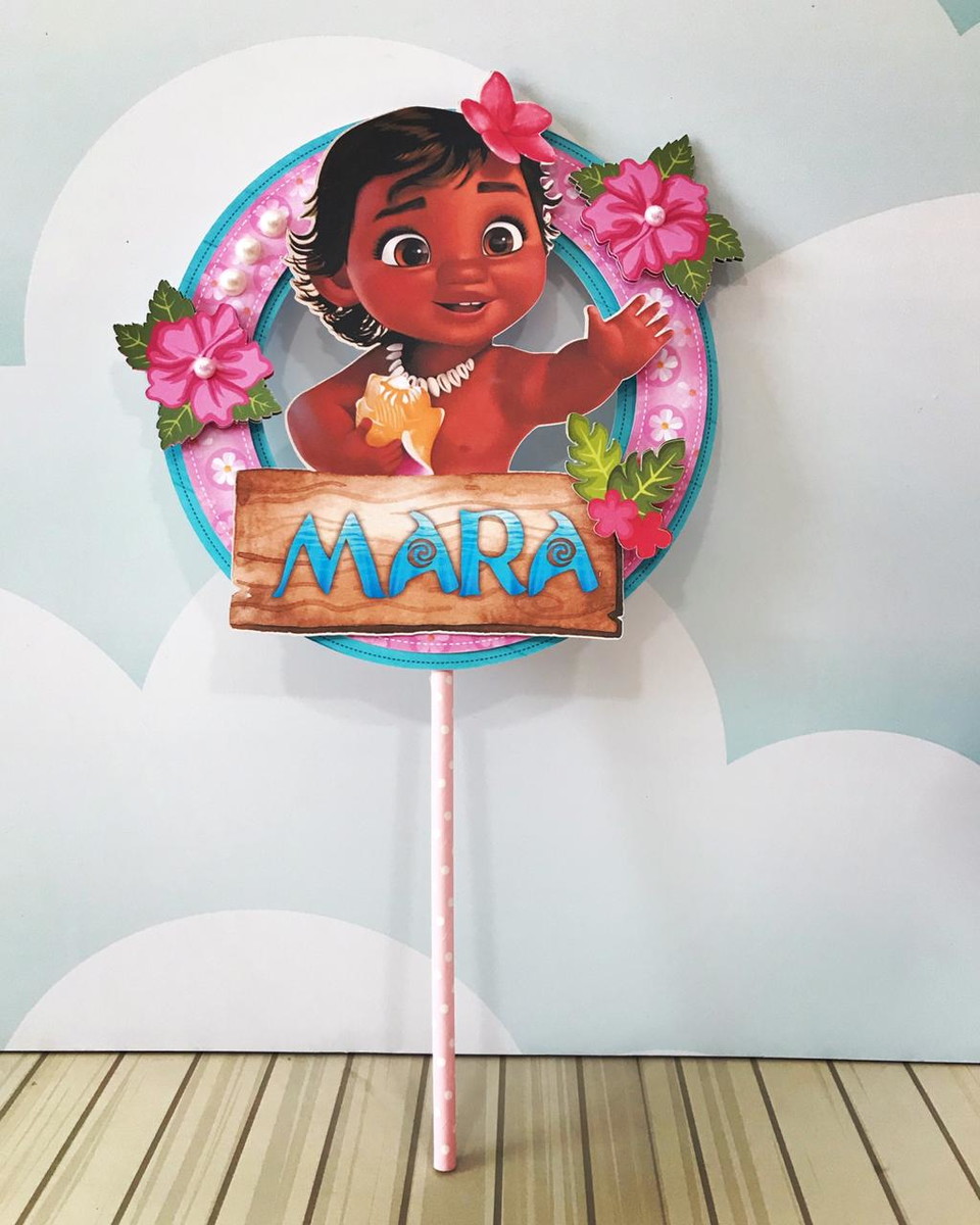 Arquivo De Corte Topo De Bolo Moana Baby - Studio E Pdf - Imagem 2