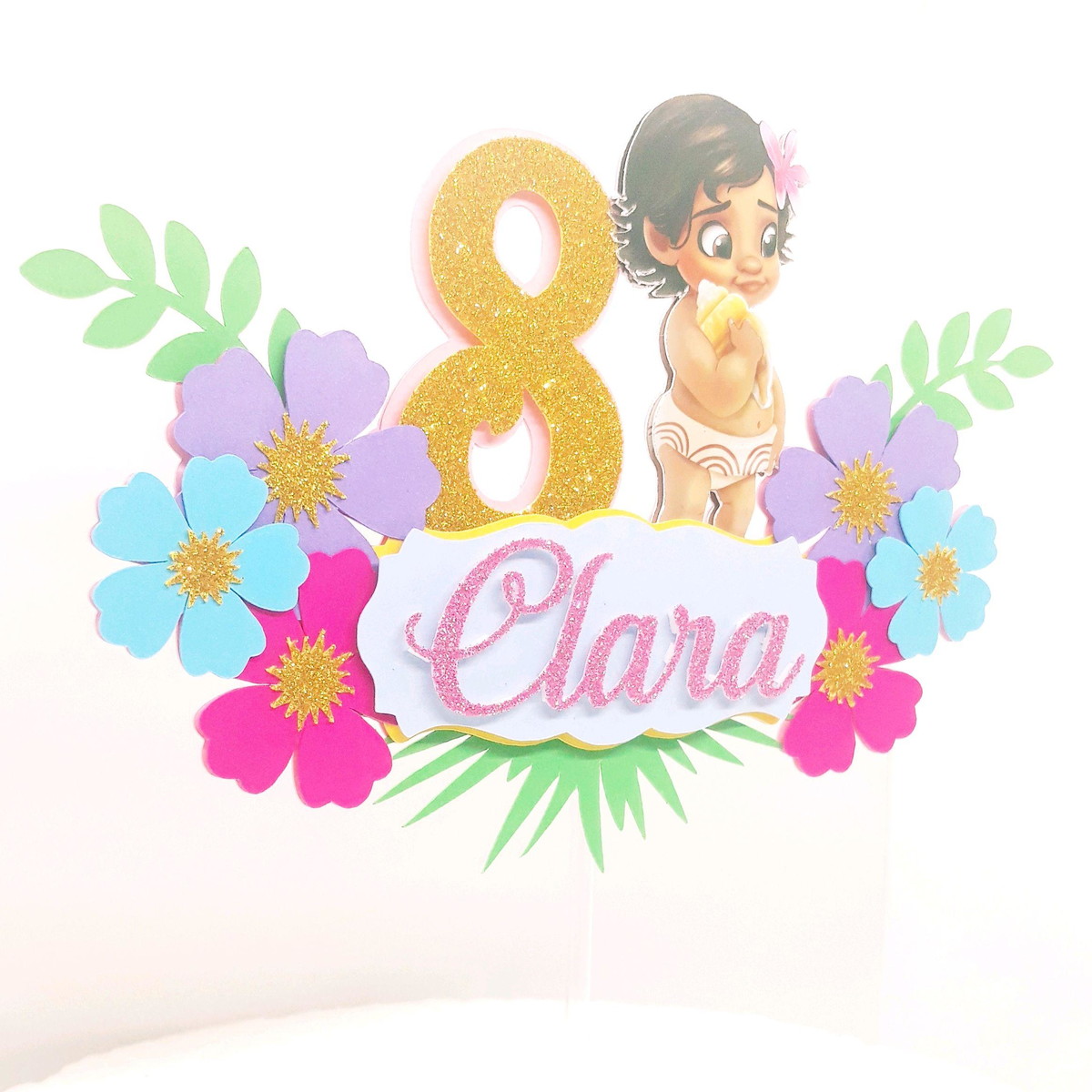 Arquivo De Corte Topo De Bolo Moana Baby - Imagem 2