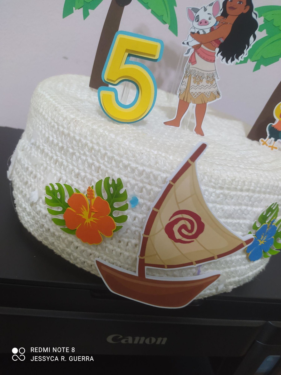 Arquivo de Corte - Topo de Bolo Moana - Imagem 4