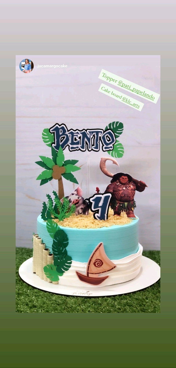 Arquivo de Corte Topo de Bolo Moana - Maui