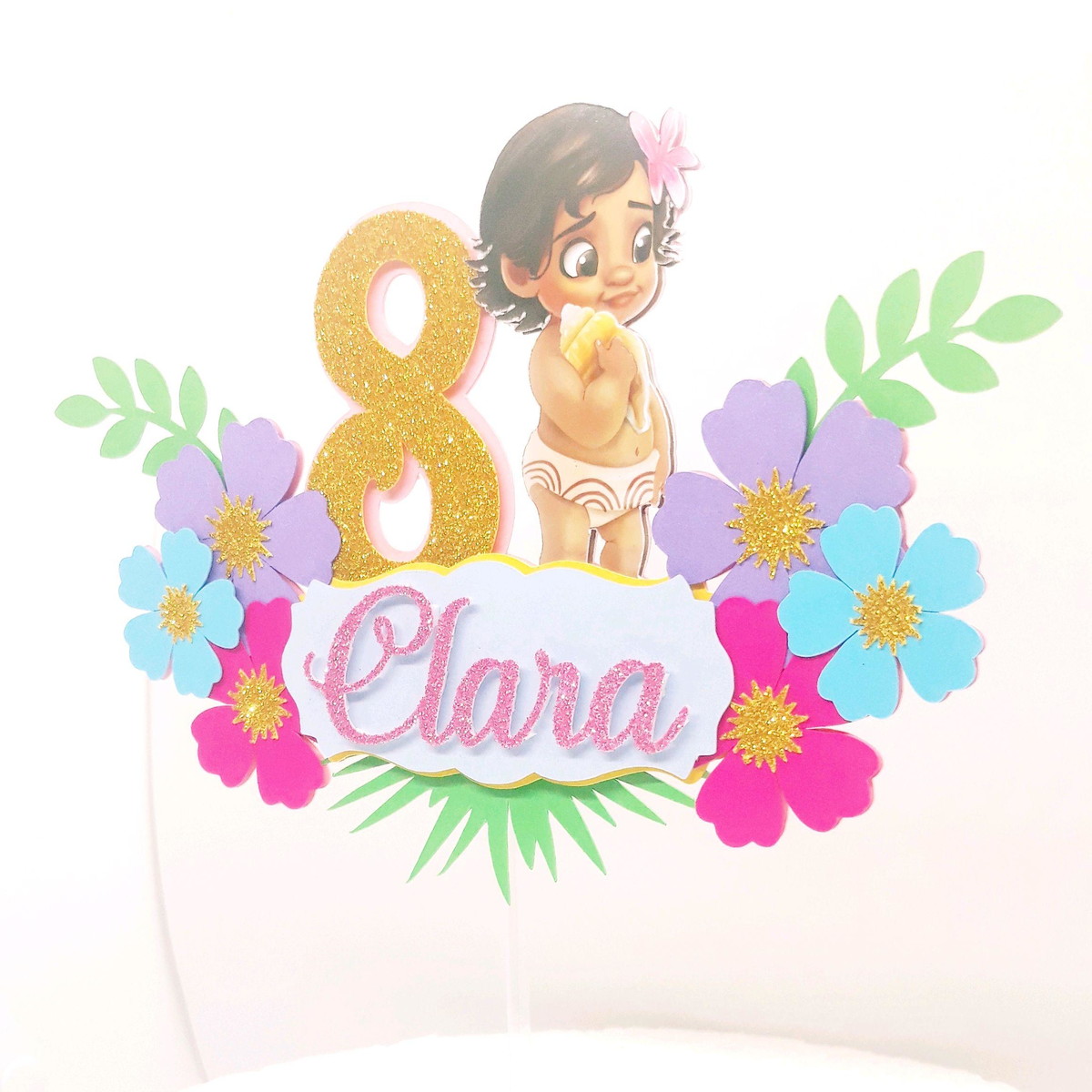 Arquivo De Corte Topo De Bolo Moana Baby - Imagem 3