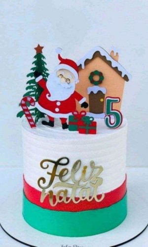 Arquivo de Corte Topo de Bolo Natal Studio