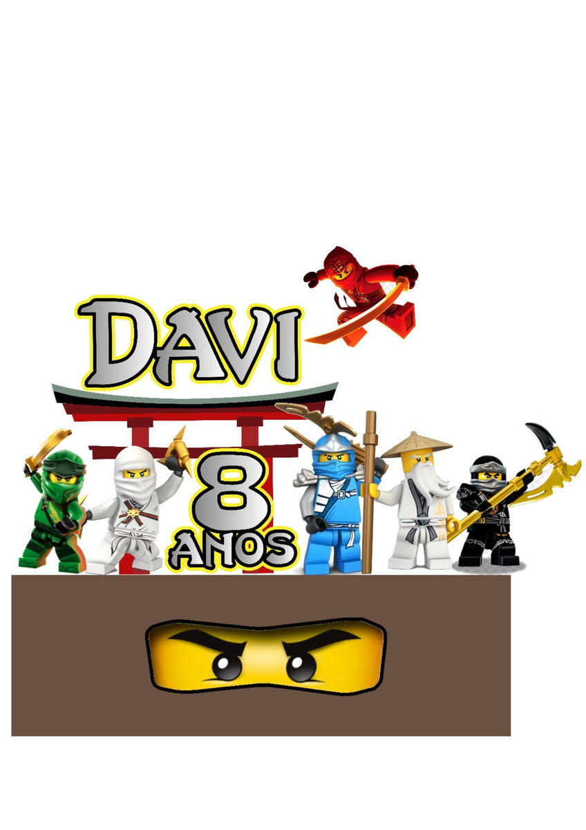 Arquivo de Corte Topo de Bolo Ninjago 01