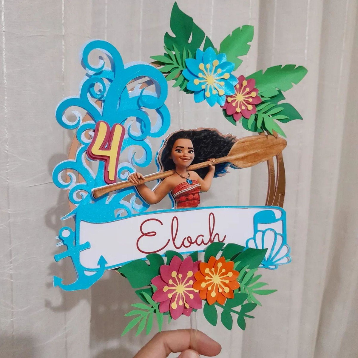 Arquivo de Corte Topo de Bolo Moana - Imagem 2