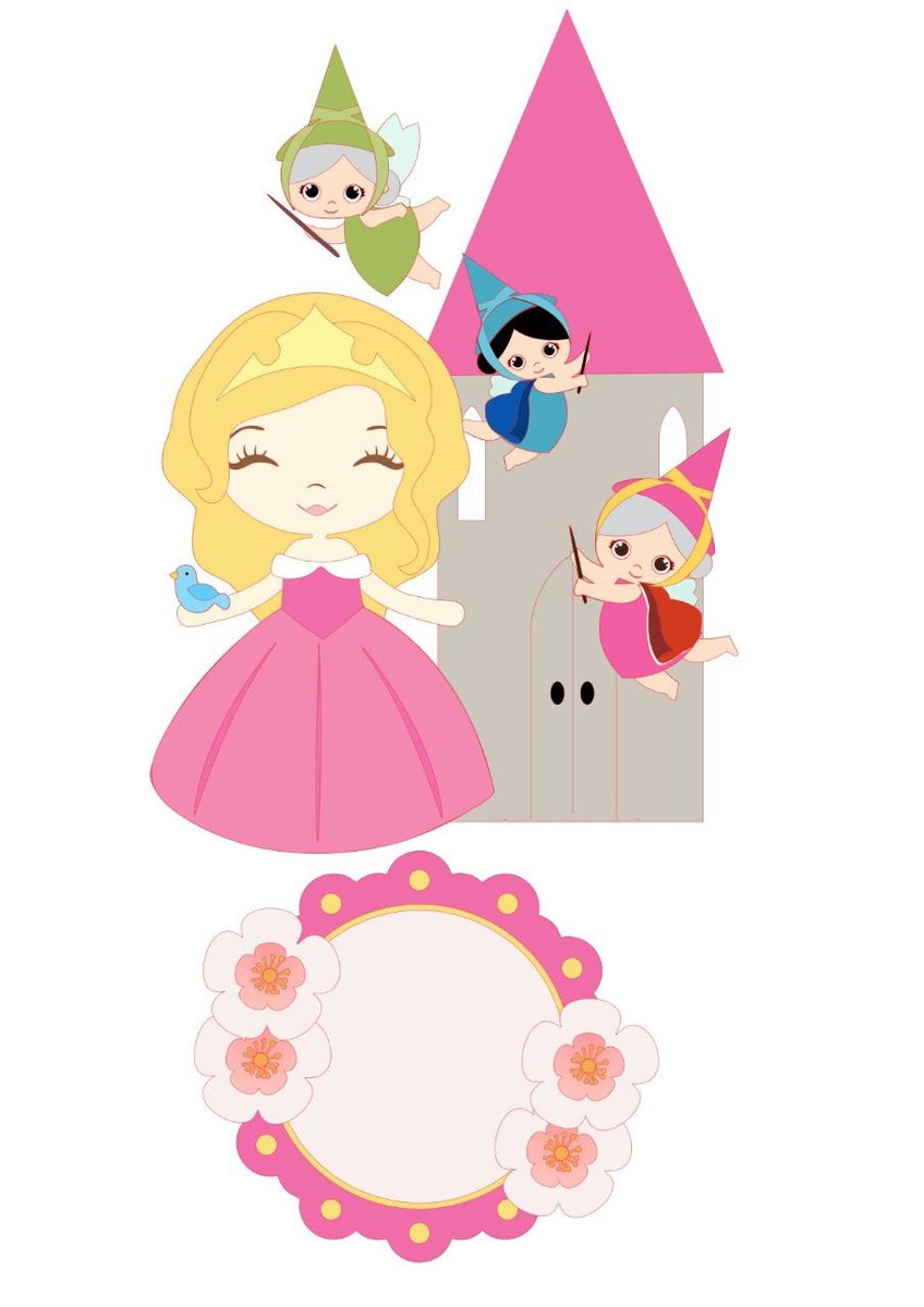 Arquivo De Corte Topo De Bolo Princesa Aurora