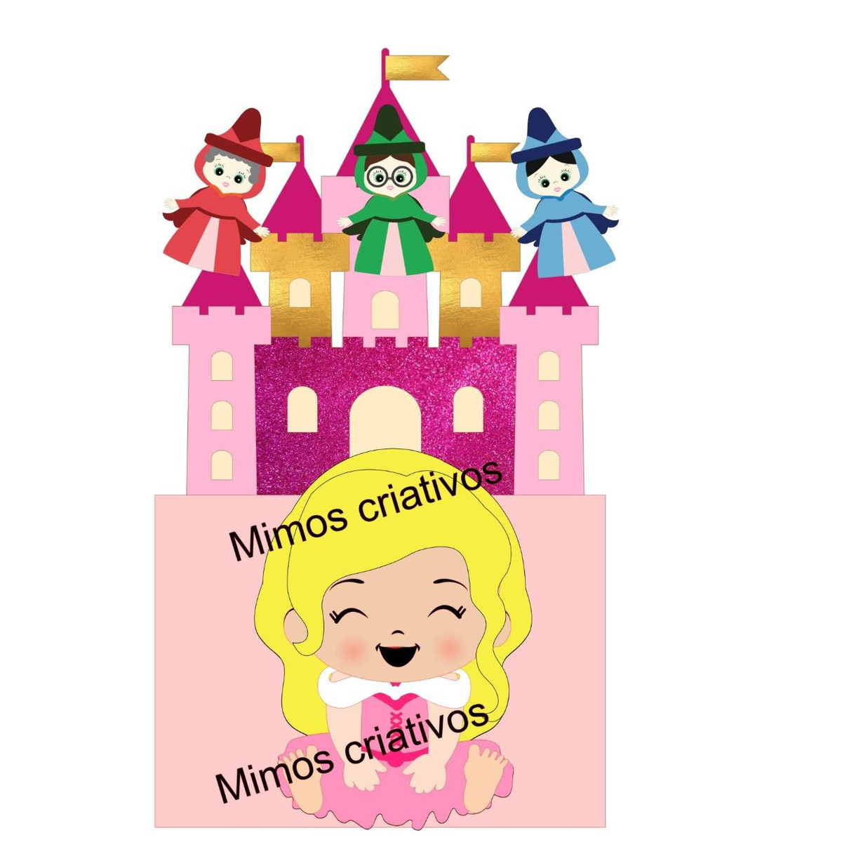Arquivo De Corte Topo De Bolo Princesa Aurora