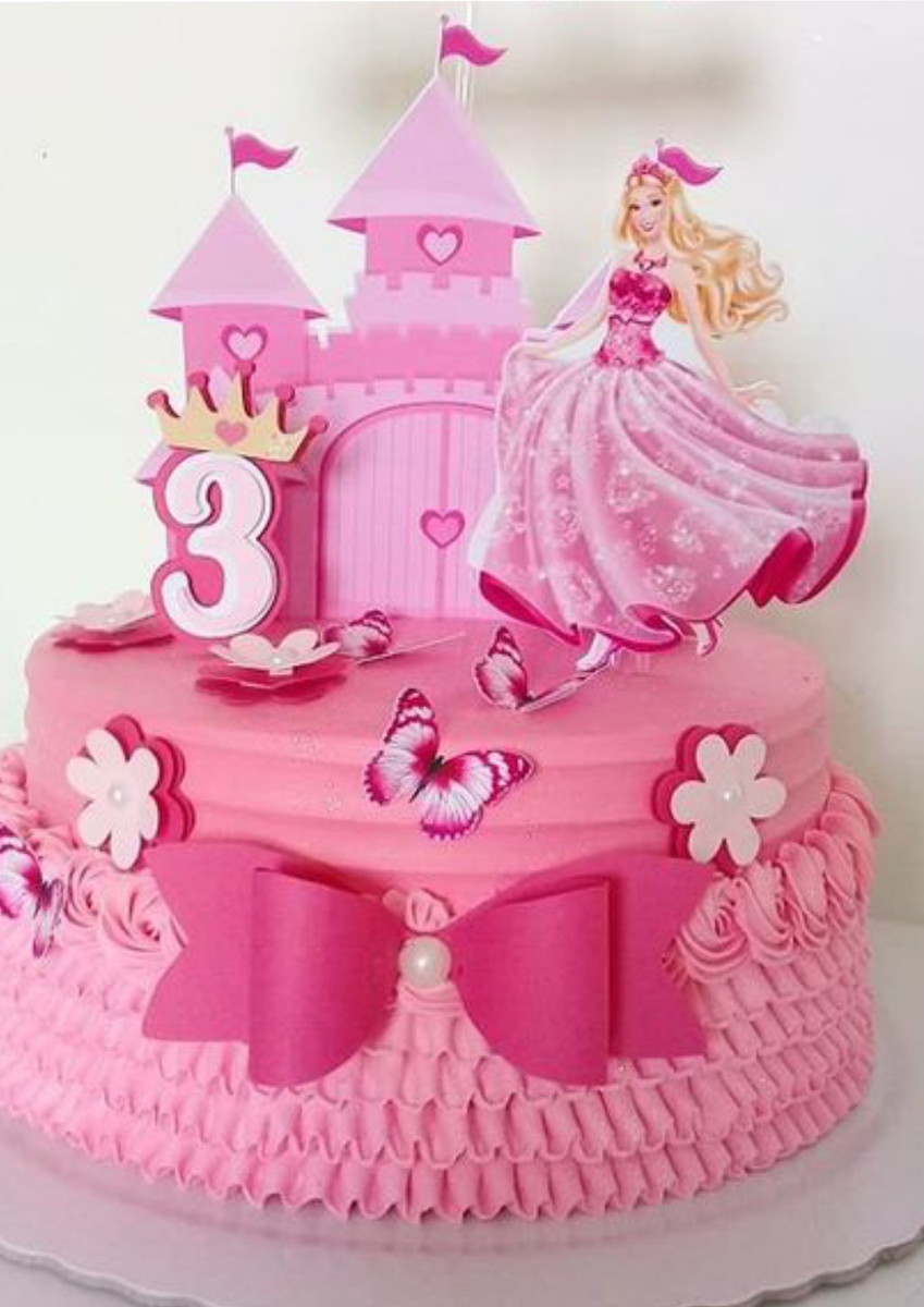 Arquivo de Corte - Topo de Bolo Princesa Barbie