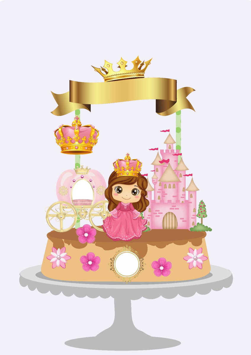 ARQUIVO DE CORTE TOPO DE BOLO PRINCESA COMPRE 1 LEVE 5
