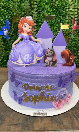 Arquivo de Corte - Topo de Bolo Princesa Sofia