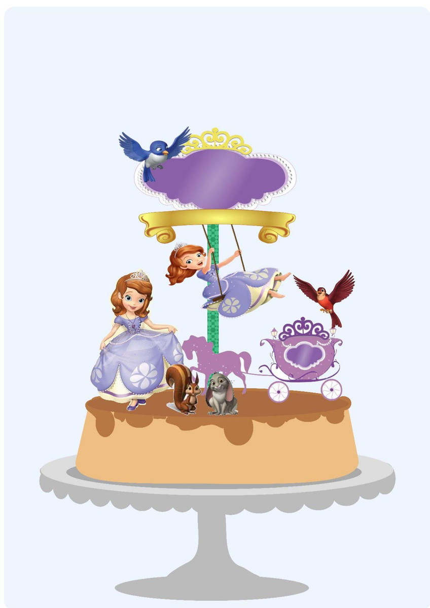 Arquivo de Corte Topo de Bolo Princesa Sofia Pdf/st #3829 - Imagem 2