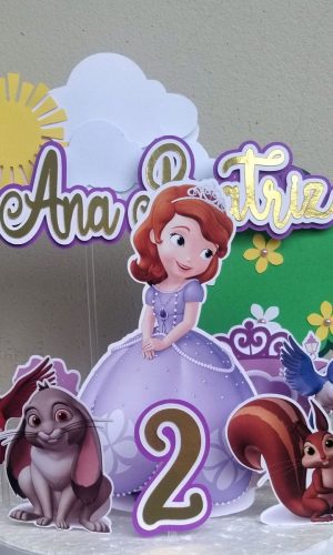 Arquivo de Corte STUDIO - Topo de Bolo Princesa Sofia (R072)