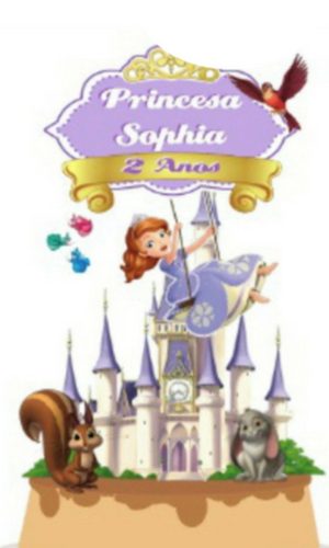 Arquivo de Corte - Topo de bolo Princesa Sofia -studio