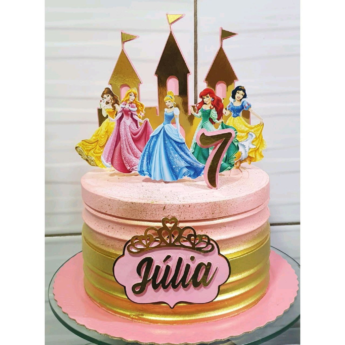 Arquivo De Corte Topo De Bolo Princesas - Imagem 4