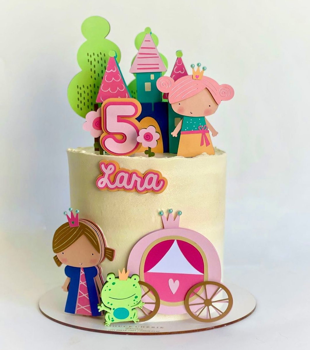 Arquivo de Corte Topo de Bolo Princesas Cute 010