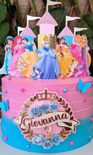 Arquivo de Corte Topo de Bolo Princesas da Disney -005