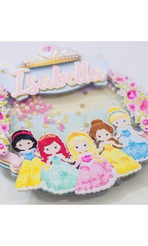 Arquivo de Corte Topo de Bolo Princesas