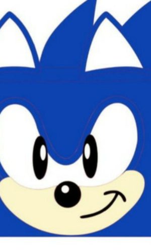 Arquivo de Corte-topo de Bolo Rosto Sonic