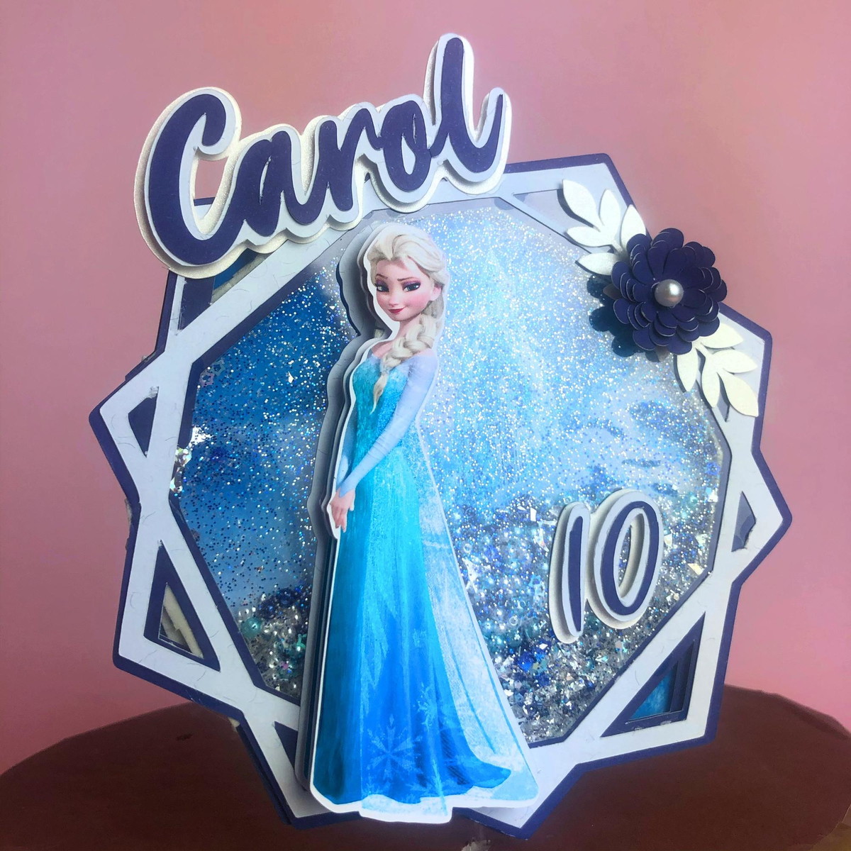 Arquivo de Corte Topo de Bolo Shaker Frozen - Imagem 4