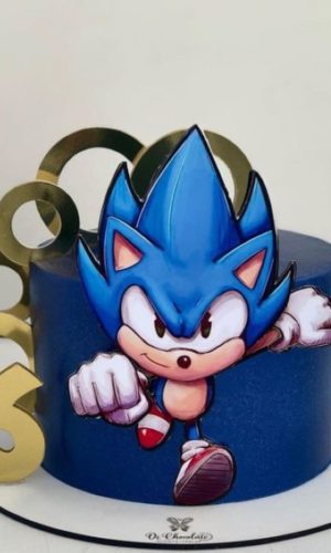 Arquivo de Corte Topo de Bolo Sonic