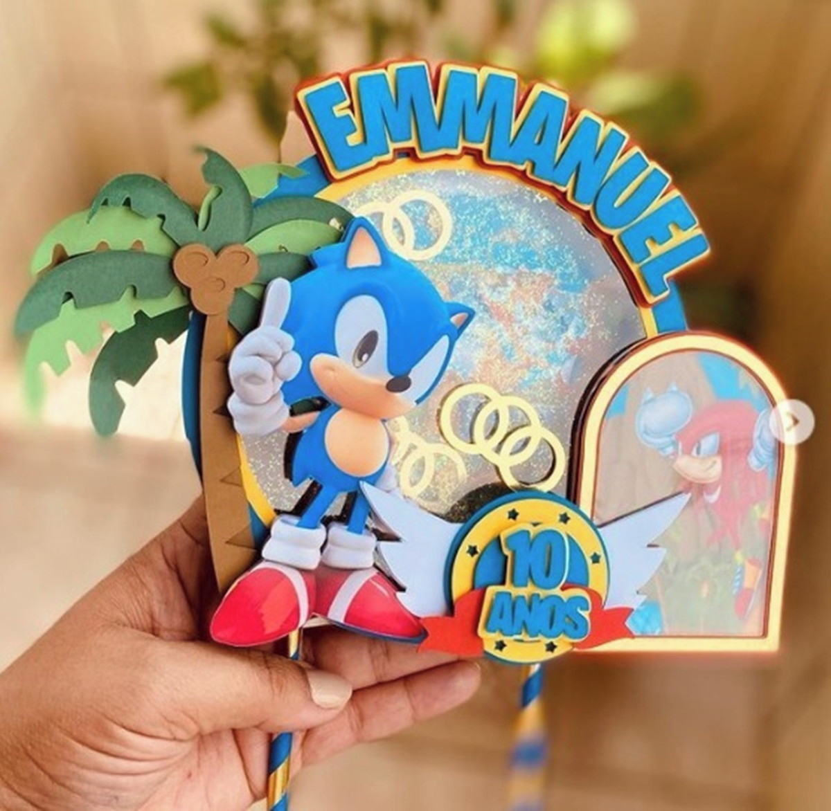 Arquivo de Corte Topo de Bolo Sonic A6 - Imagem 2