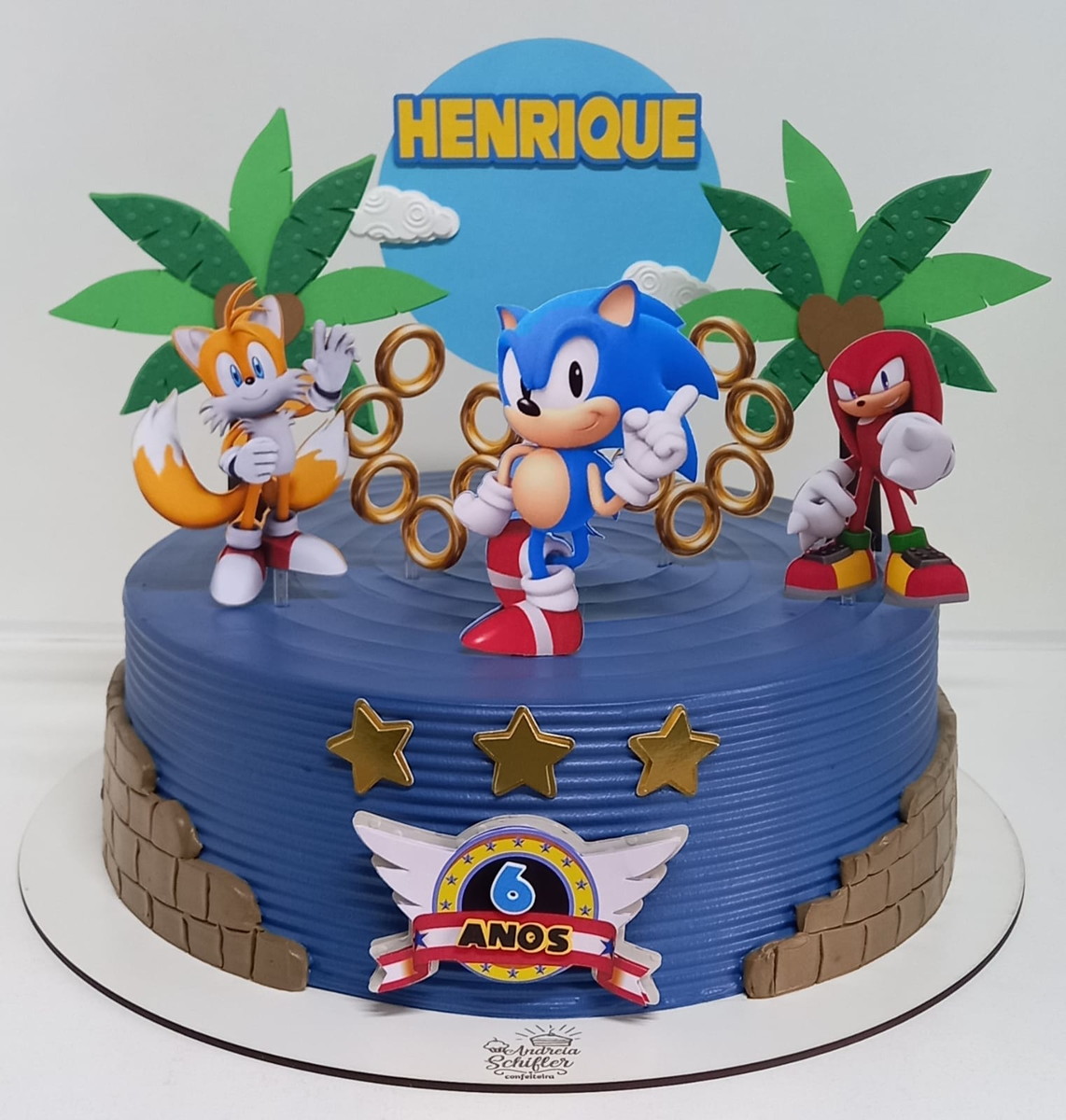 Arquivo de Corte - Topo de Bolo Sonic