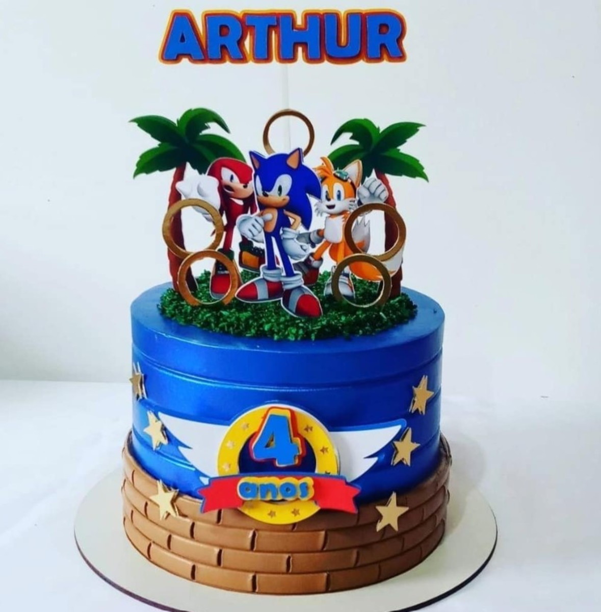 Arquivo de Corte Topo de Bolo Sonic