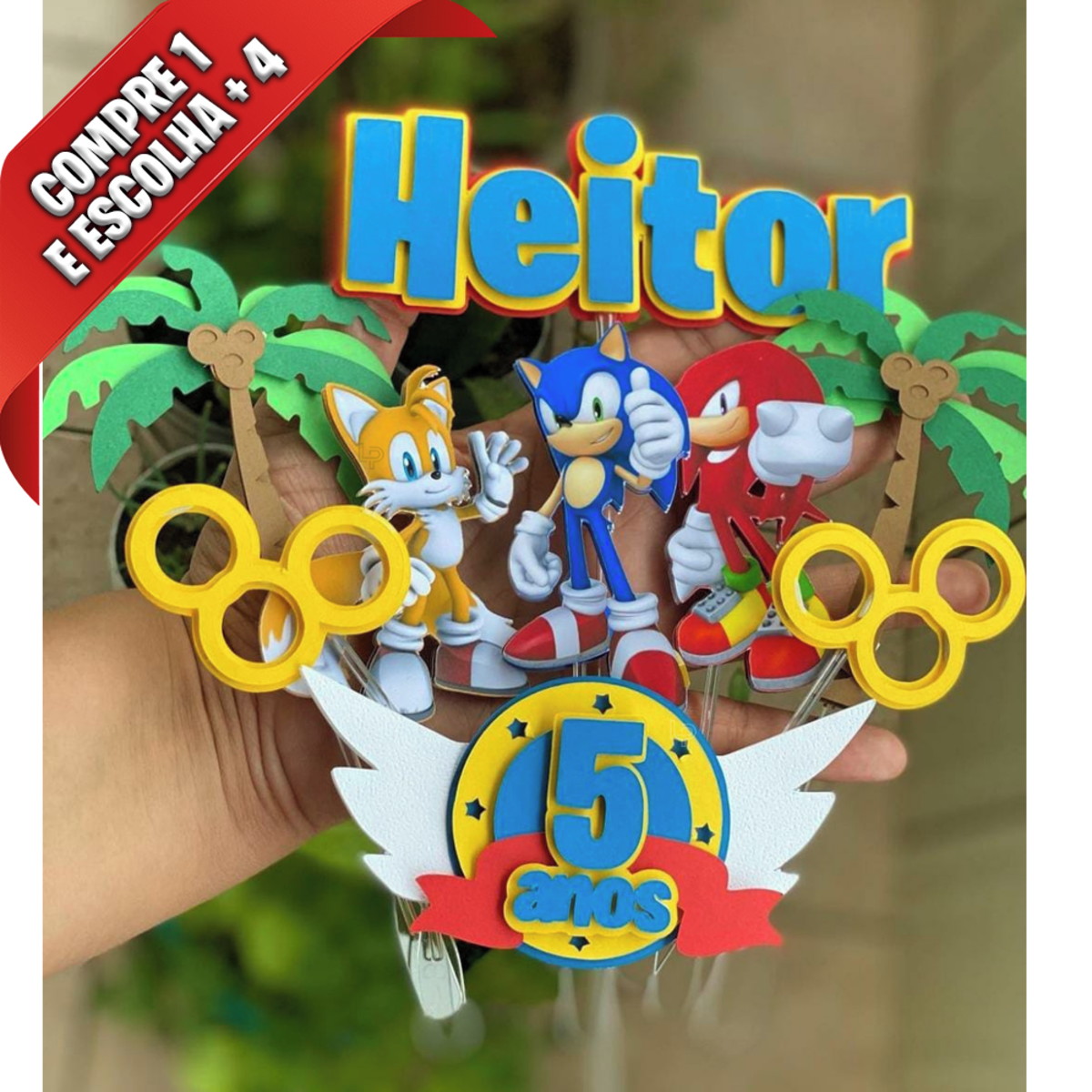 Arquivo de Corte Topo de Bolo Sonic