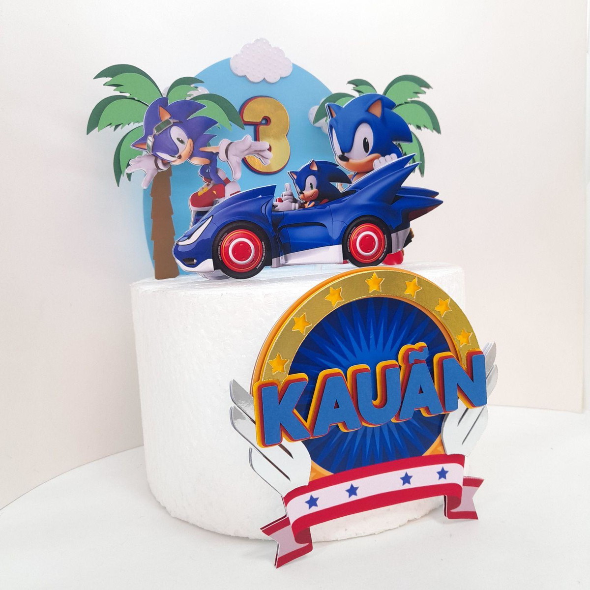 Arquivo de Corte Topo de Bolo Sonic Studio - Imagem 2
