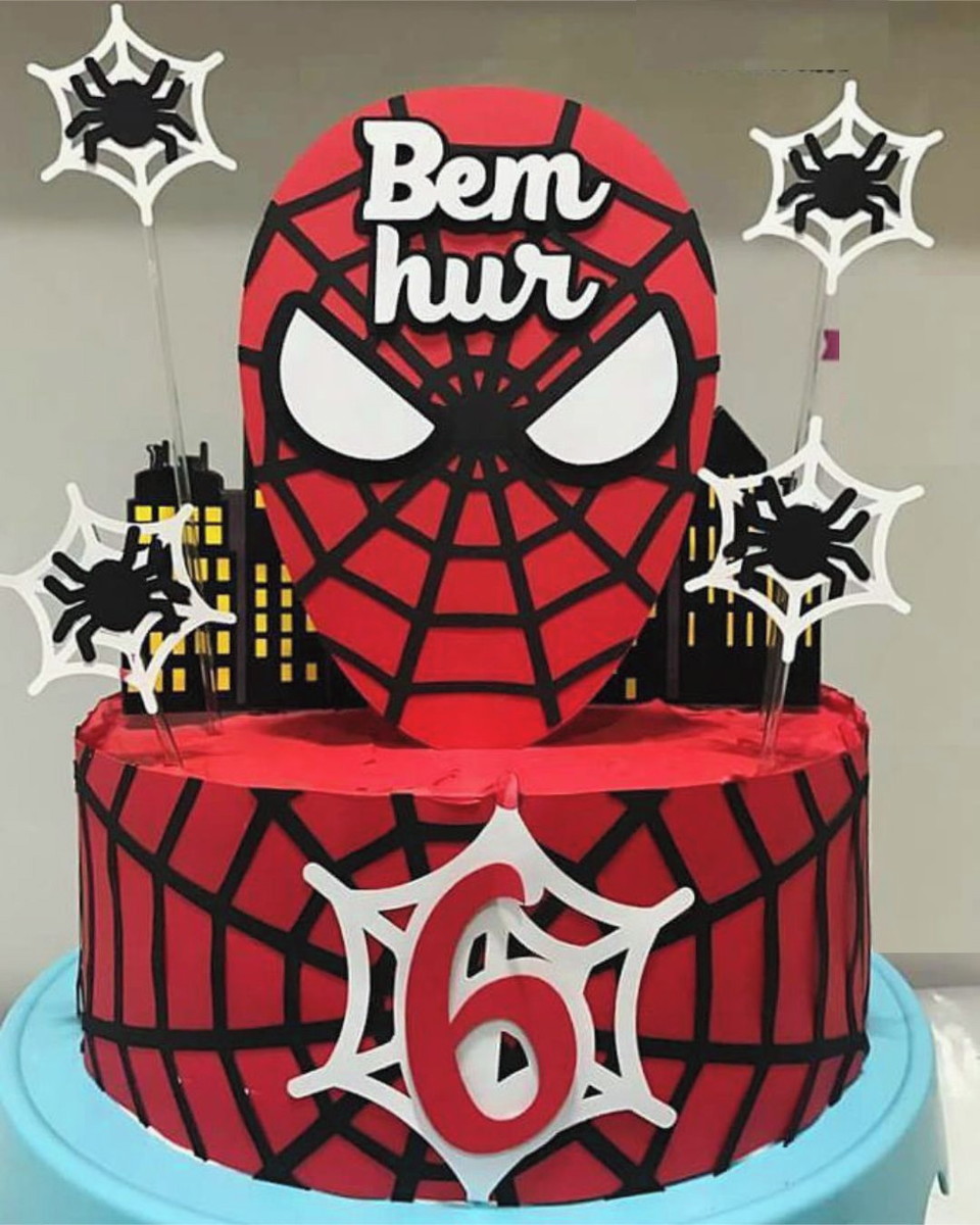 Arquivo de Corte Topo de Bolo Spider Man -017 - Imagem 2