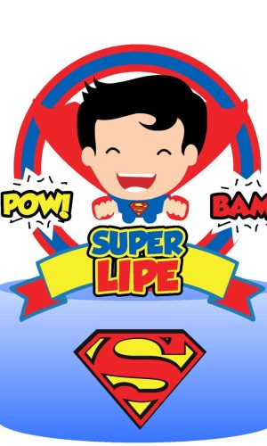 Arquivo de Corte Topo de Bolo Super-Homem 04