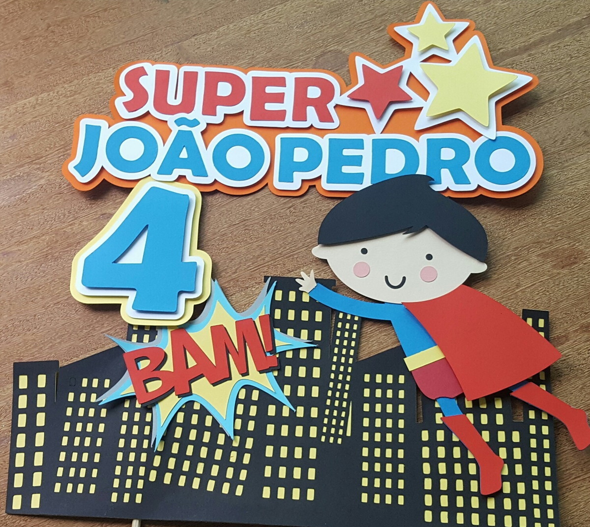 Arquivo De Corte Topo De Bolo Super Homem 4 - Imagem 2